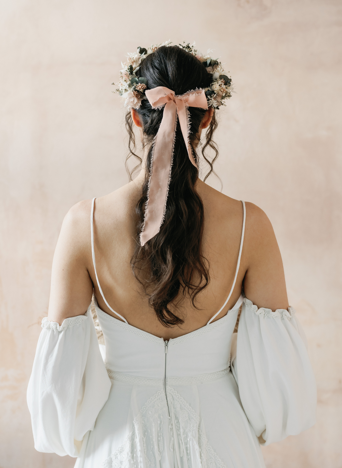Arizona Bohemian Bridal Dried Flower Crown Wedding Headband 3