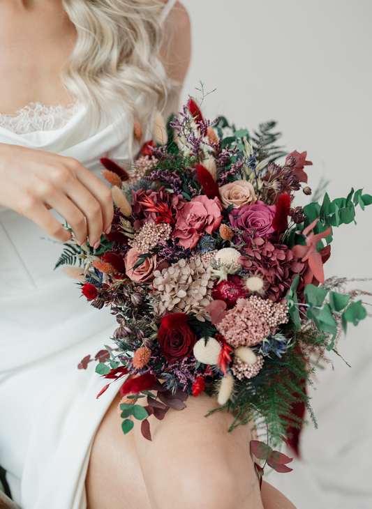 Fawn Jewel Dried and Preserved Flower Bridal Bouquet