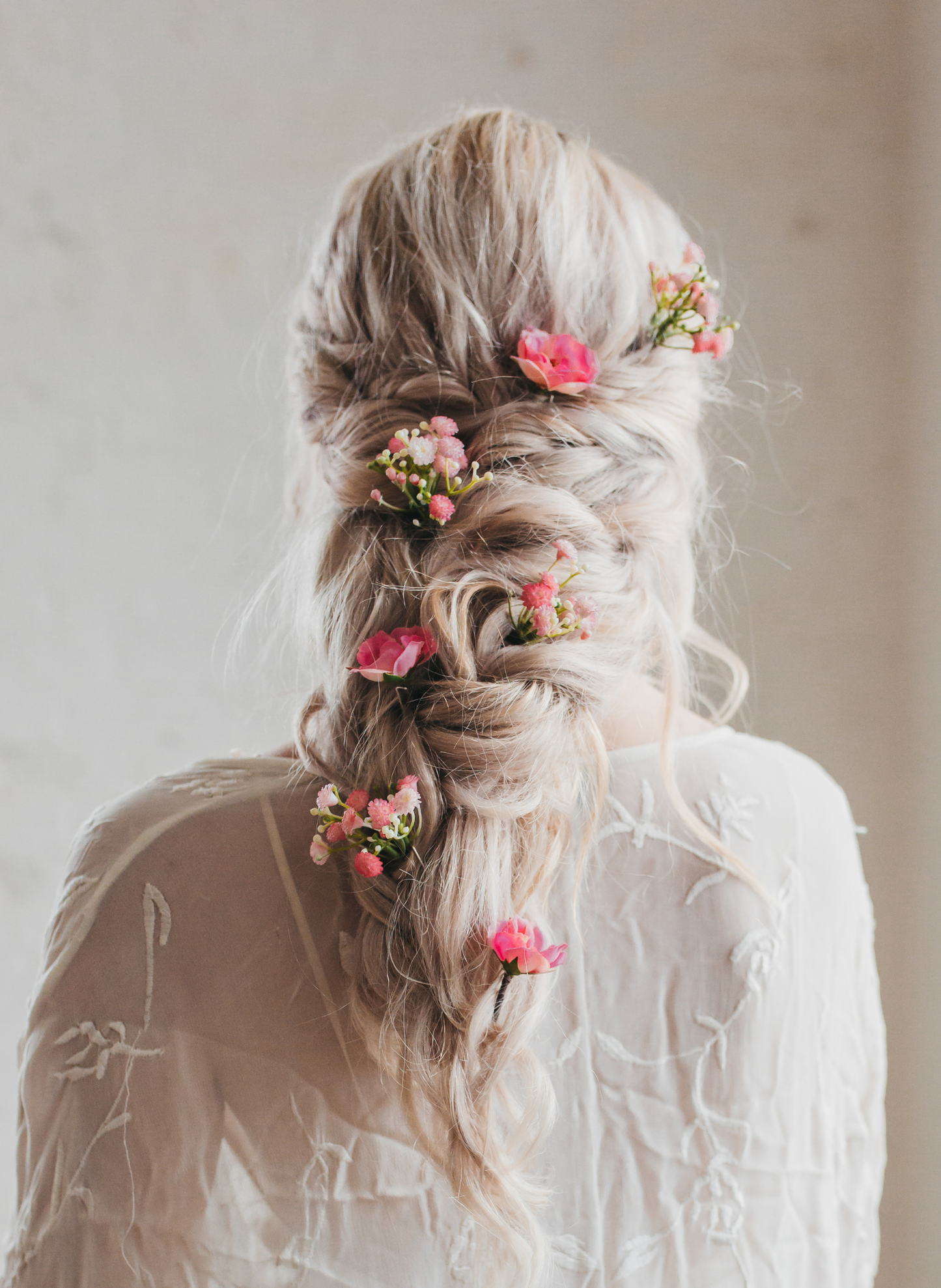 Harriet Wild Rose Wedding Bridal Flower Hair Pins