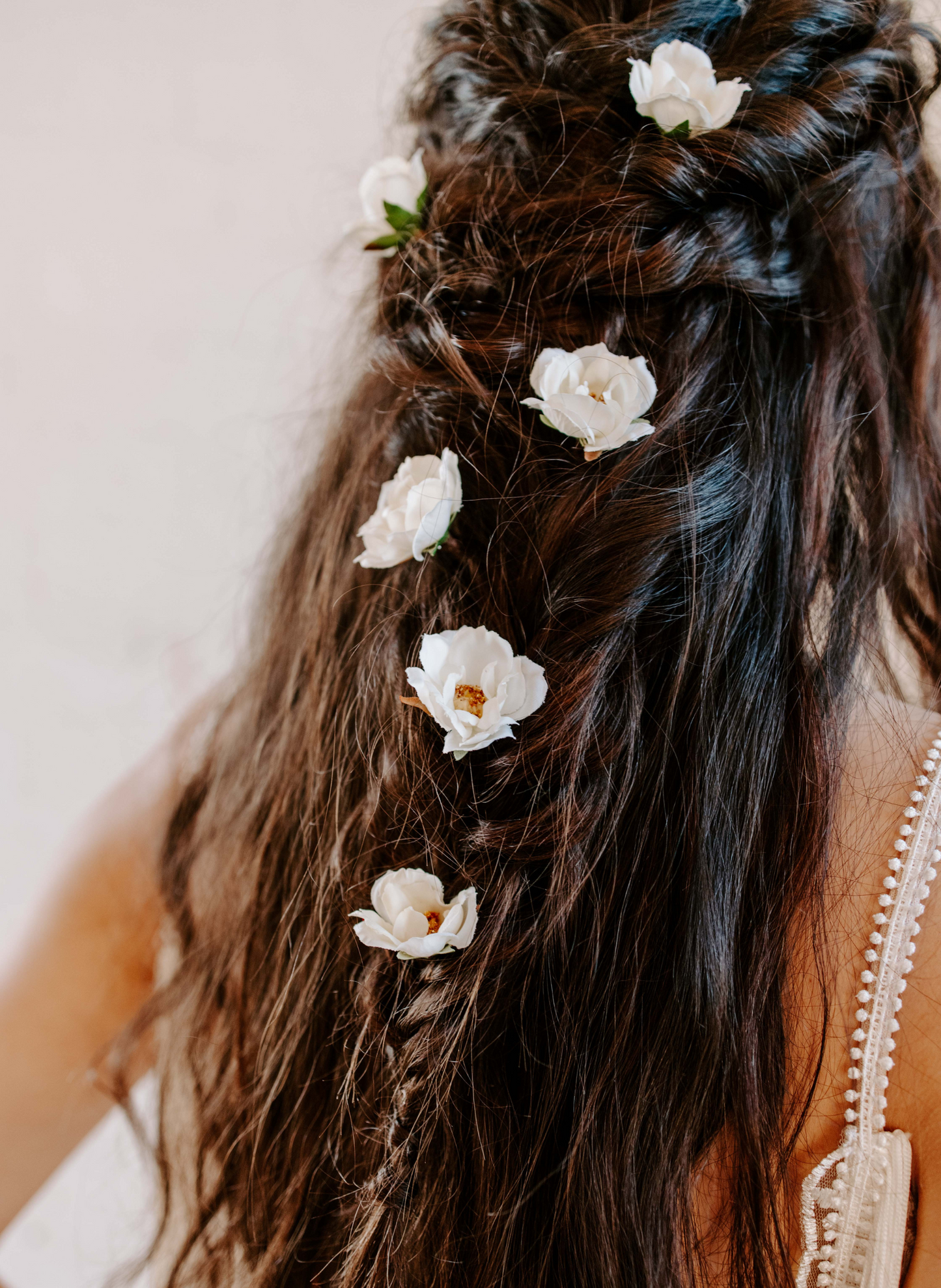 Harriet Wild Rose Wedding Bridal Flower Hair Pins 1