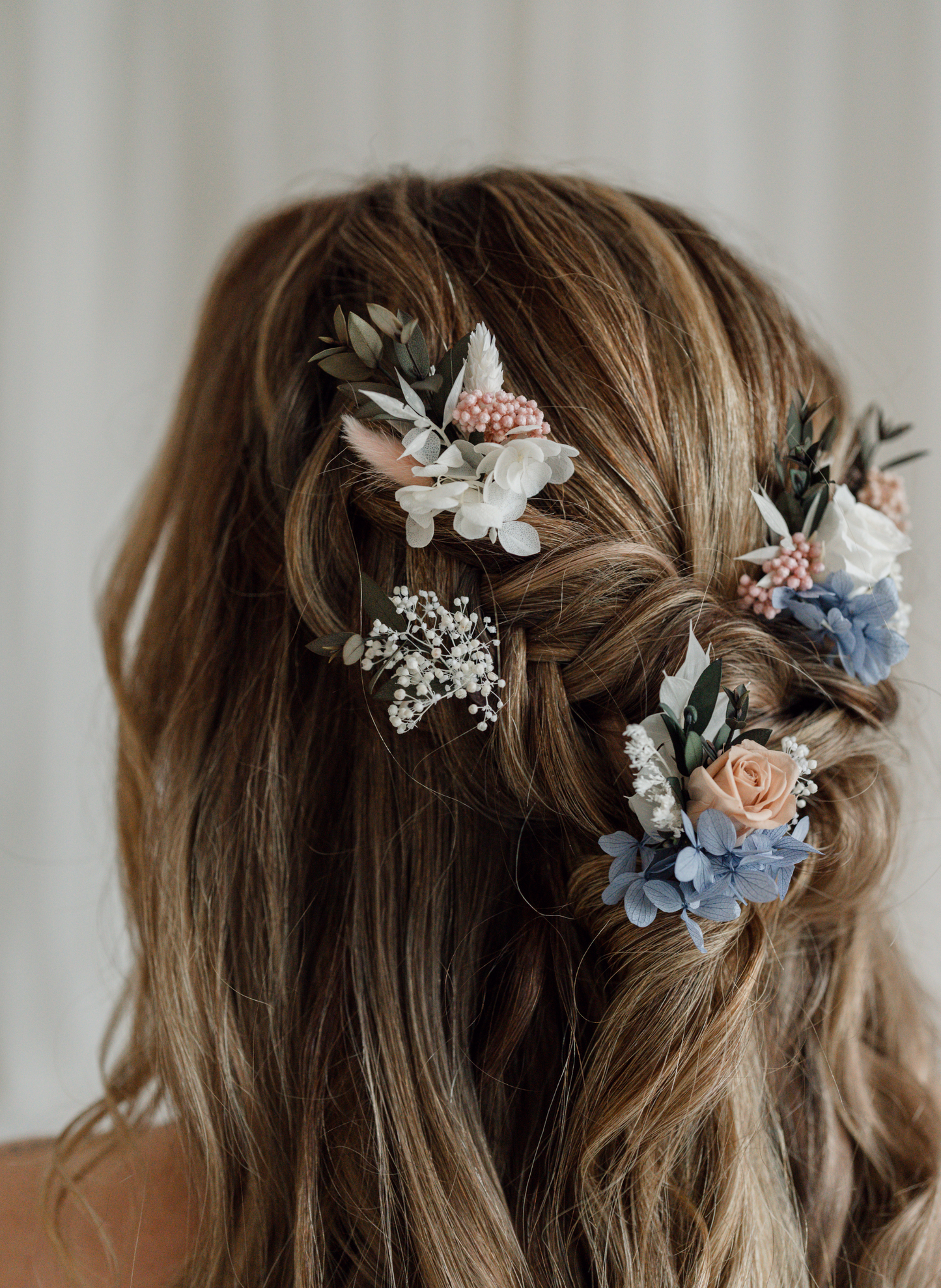 Lark Dried Wildflower Wedding Hair Pin Set 1