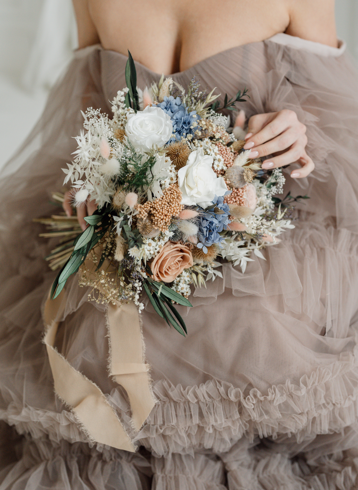 Lark Wildflower Dried and Preserved Bridal Bouquet 1