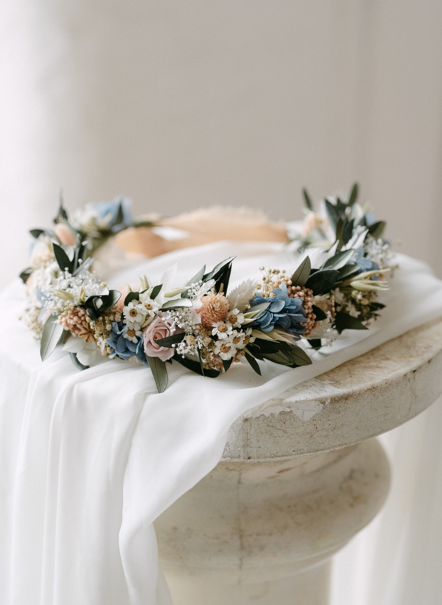 Lark Wildflower Wedding Dried Flower Crown Headband 3