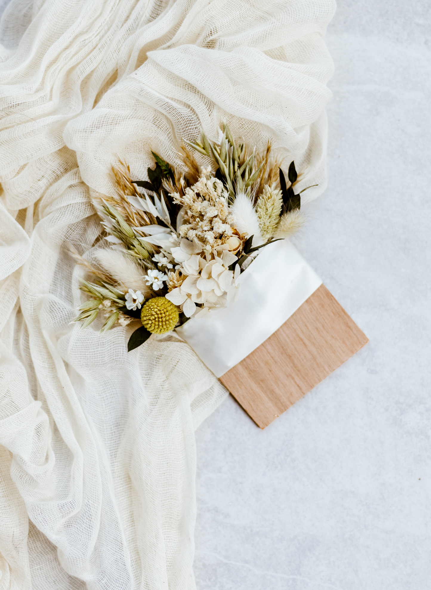 Rustic Dried Flower Wedding Pocket Square Meadow 1