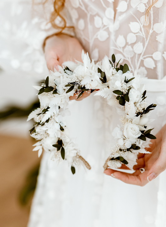 Valentina Preserved Flower Crown Wedding Headband