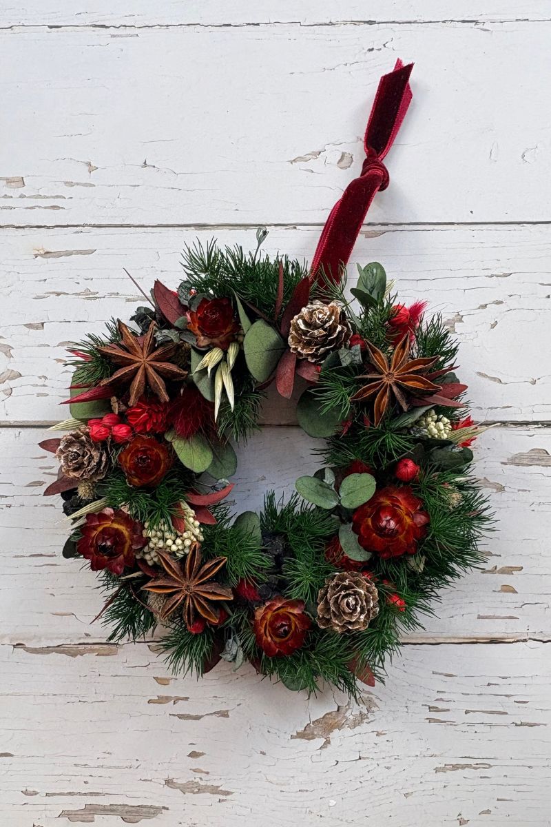 DIY Dried Flower Christmas Wreath Bauble Making Kit