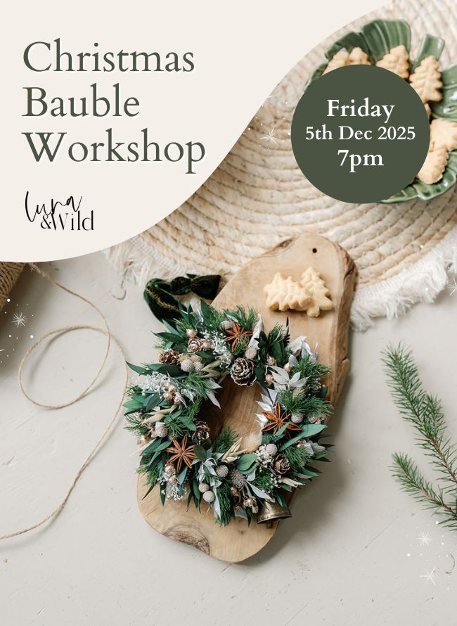 Christmas Bauble Workshop Friday 5th Dec 2025
