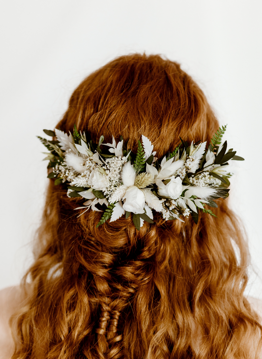 Ivy Eucalyptus Bridal Dried Flower Wedding Headpiece