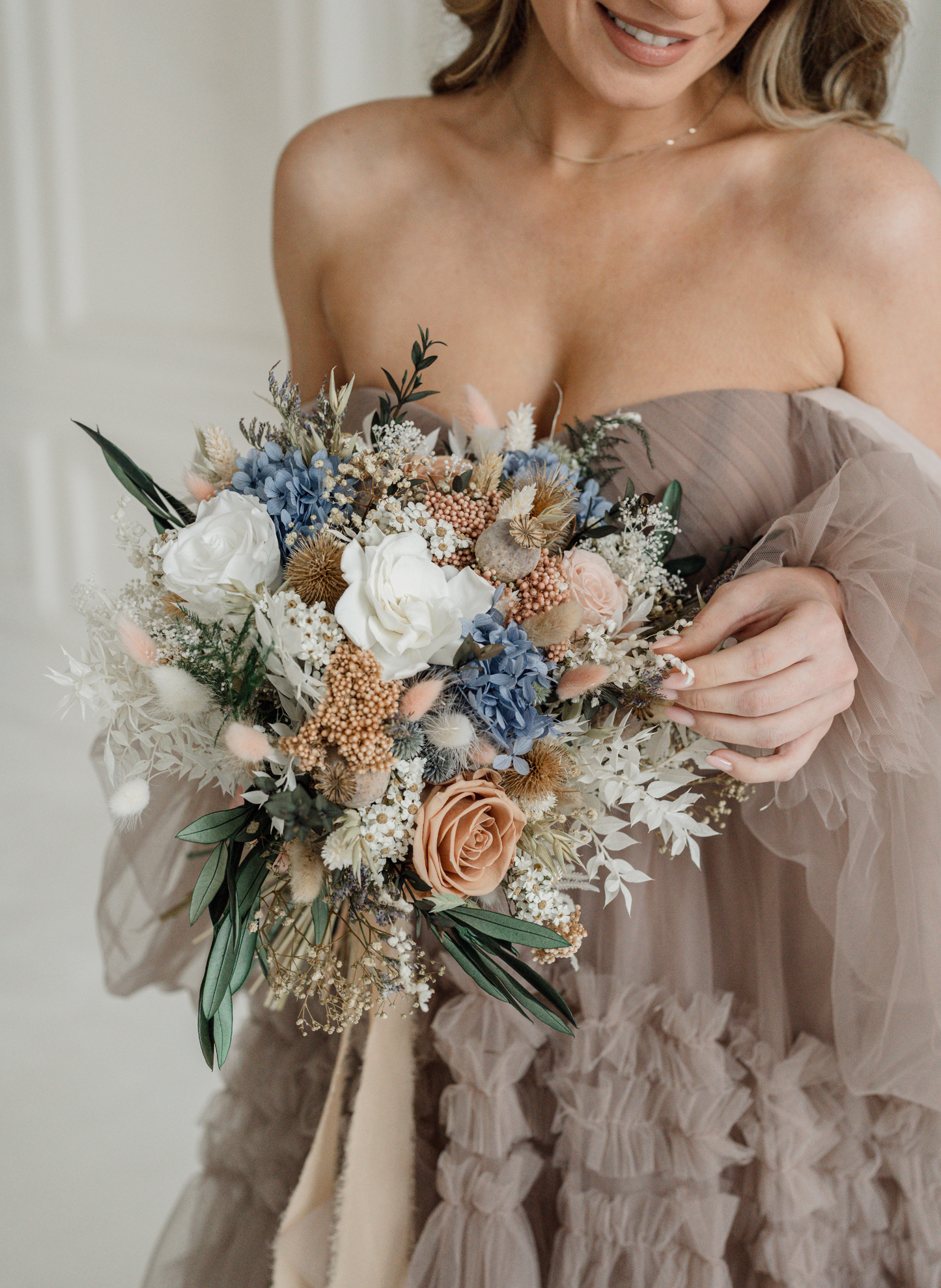 Lark Wildflower Dried and Preserved Bridal Bouquet