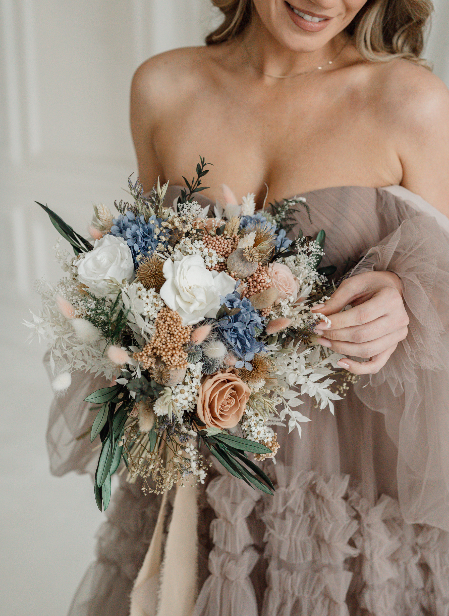 Lark Wildflower Dried and Preserved Bridal Bouquet