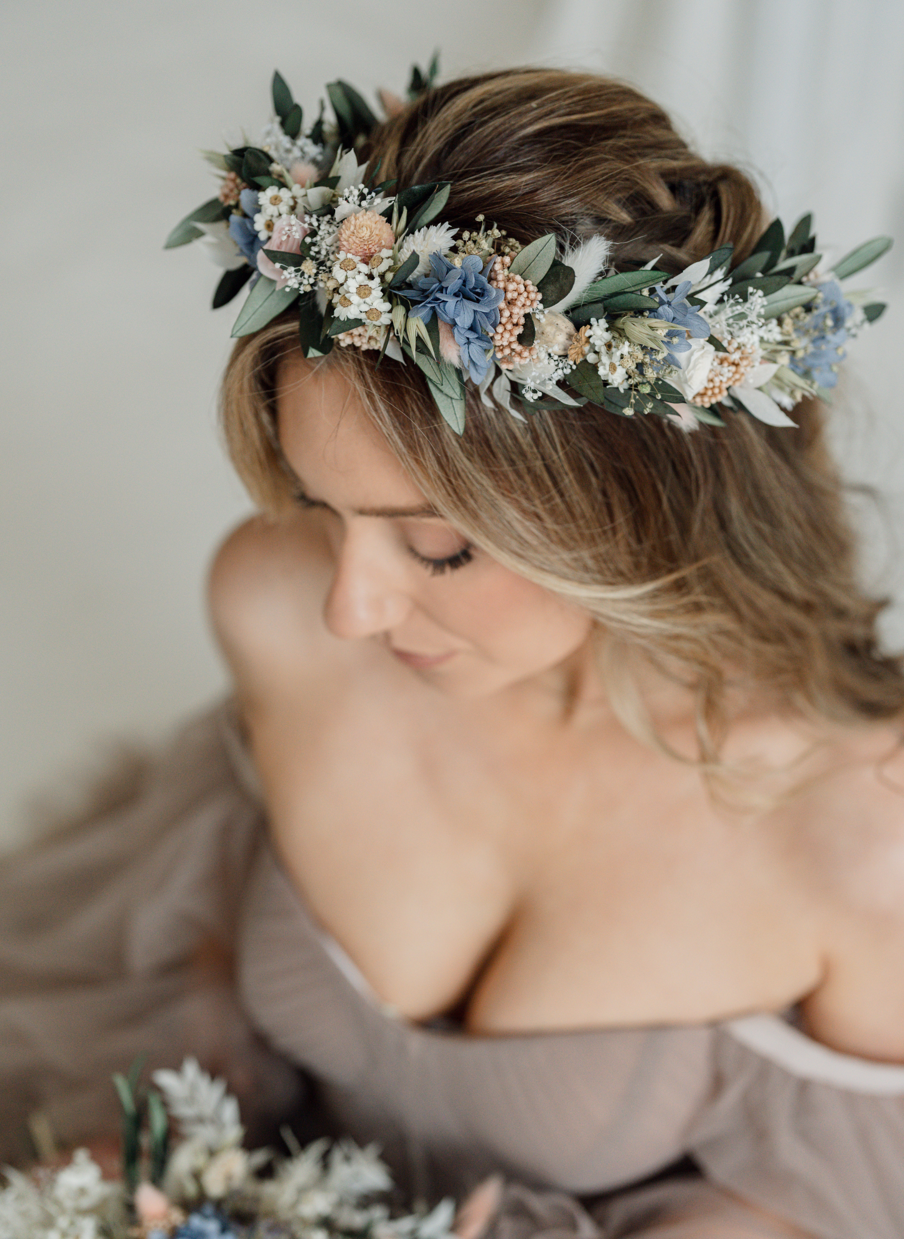 Lark Wildflower Wedding Dried Flower Crown Headband