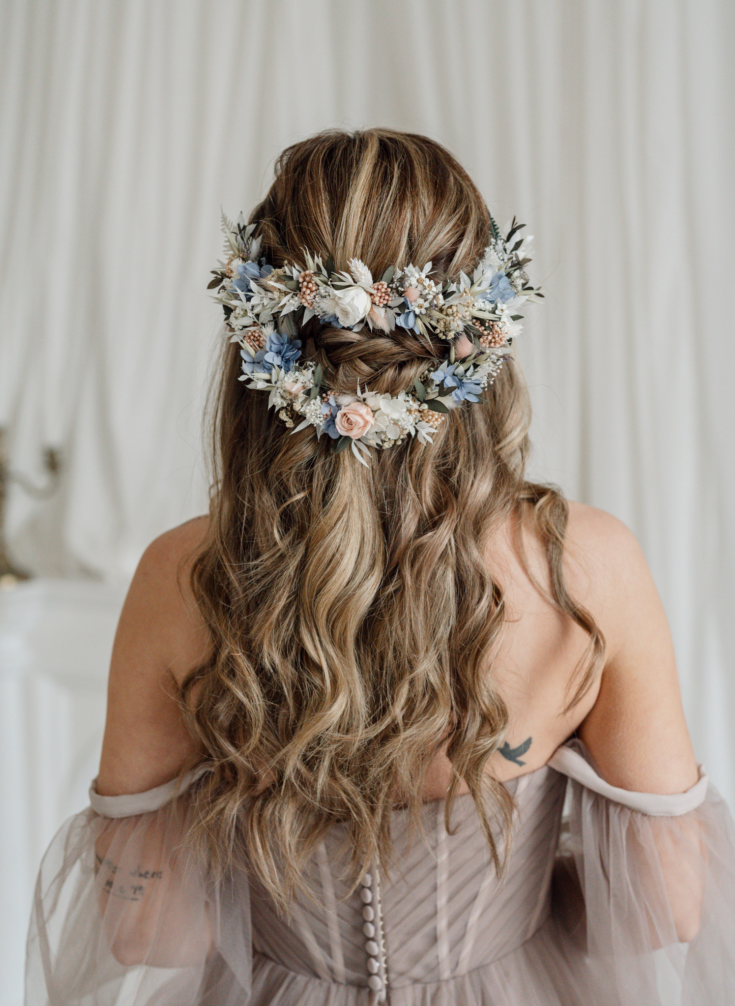 Lark Wildflower Wedding Dried Flower Headpiece 1