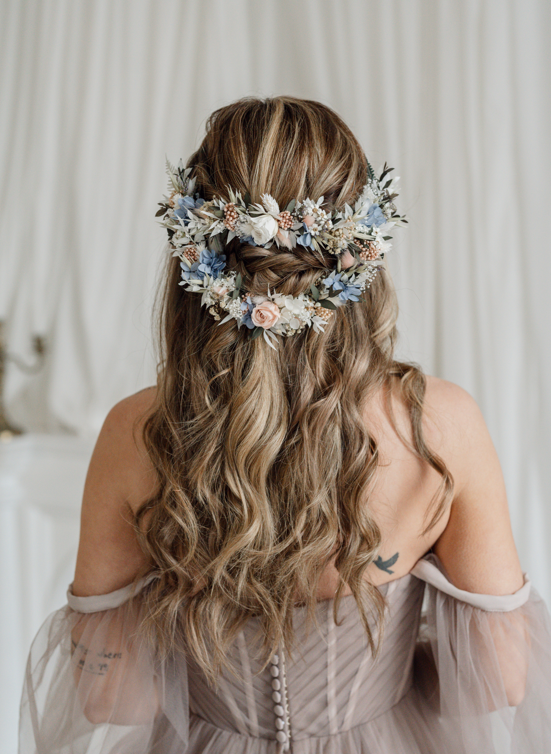 Lark Wildflower Wedding Dried Flower Headpiece 1