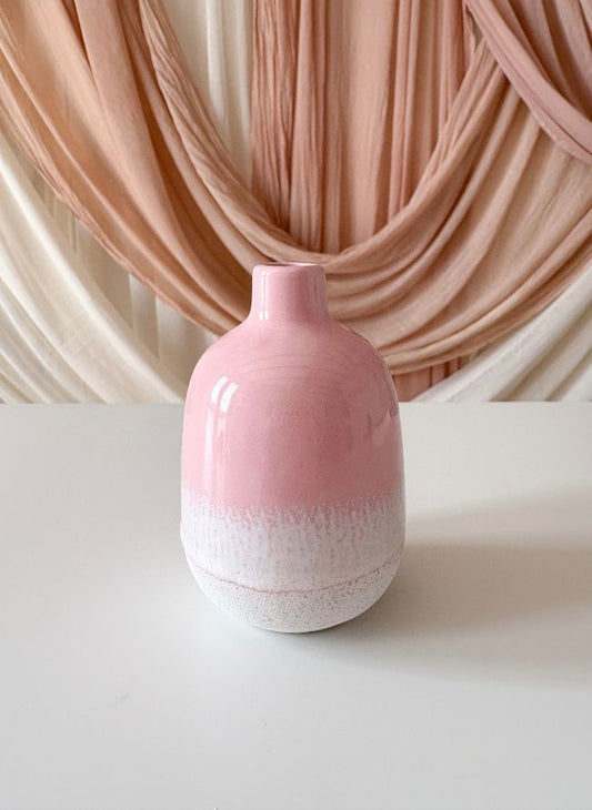 Ombre Glaze Pink Vase