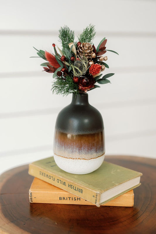 Ombré Boho Black Vase