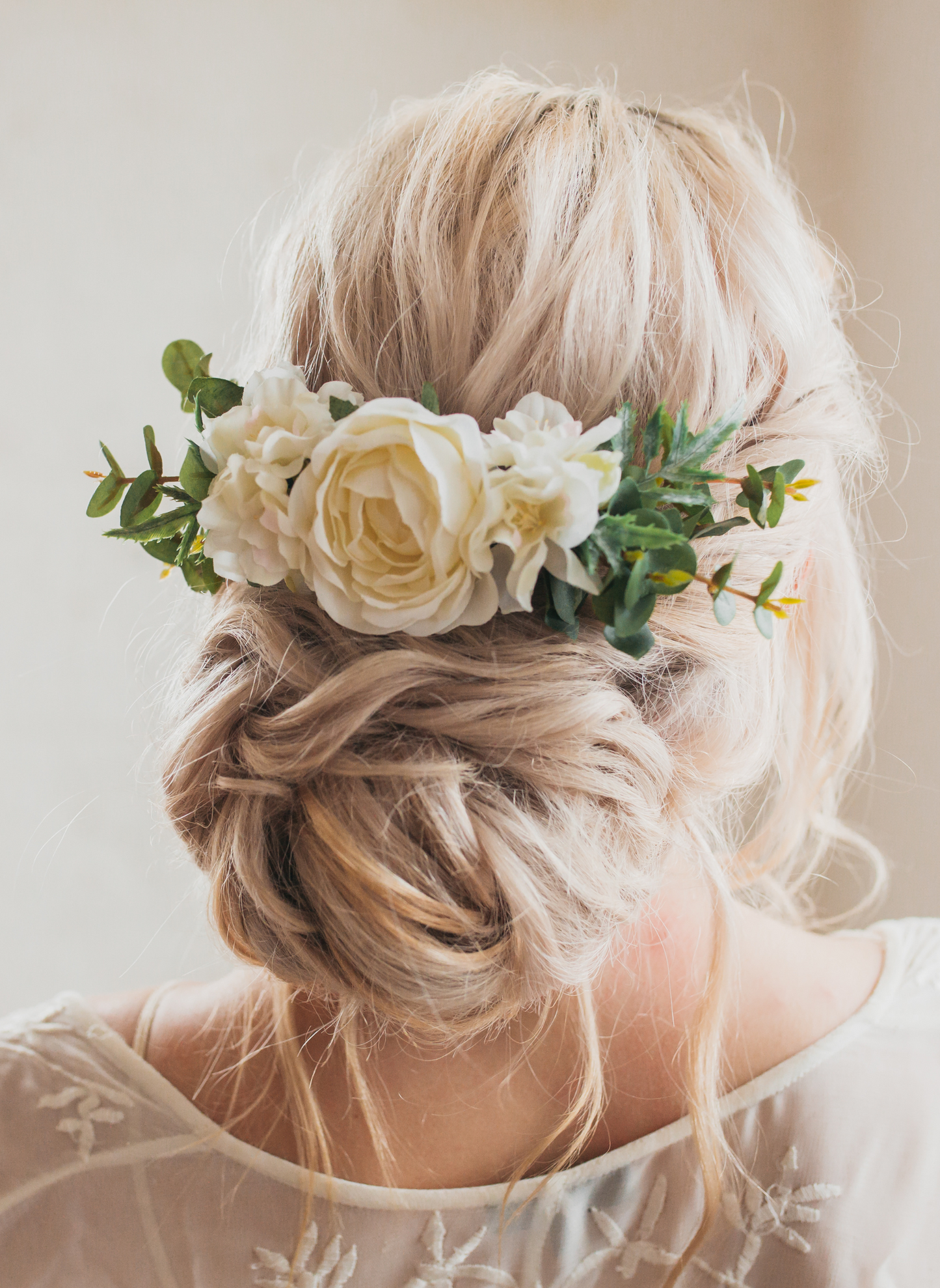 Verity Eucalyptus Wedding Bridal Hair Comb Accessory 1