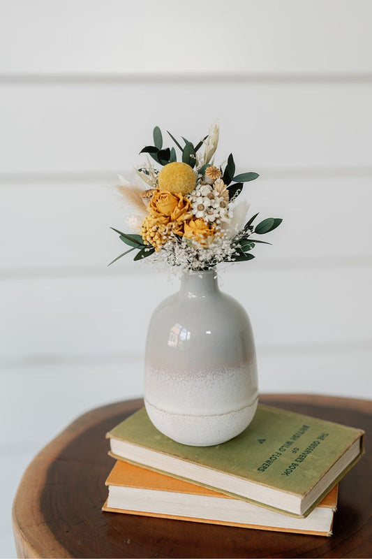 Ombré Glazed Grey Vase